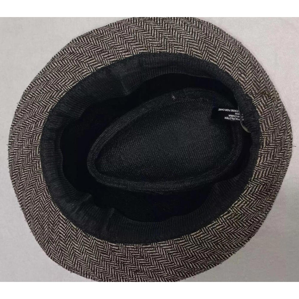 Magid Hats Fedora Grey And Black Stripes 100% Polyester - Picture 6 of 6